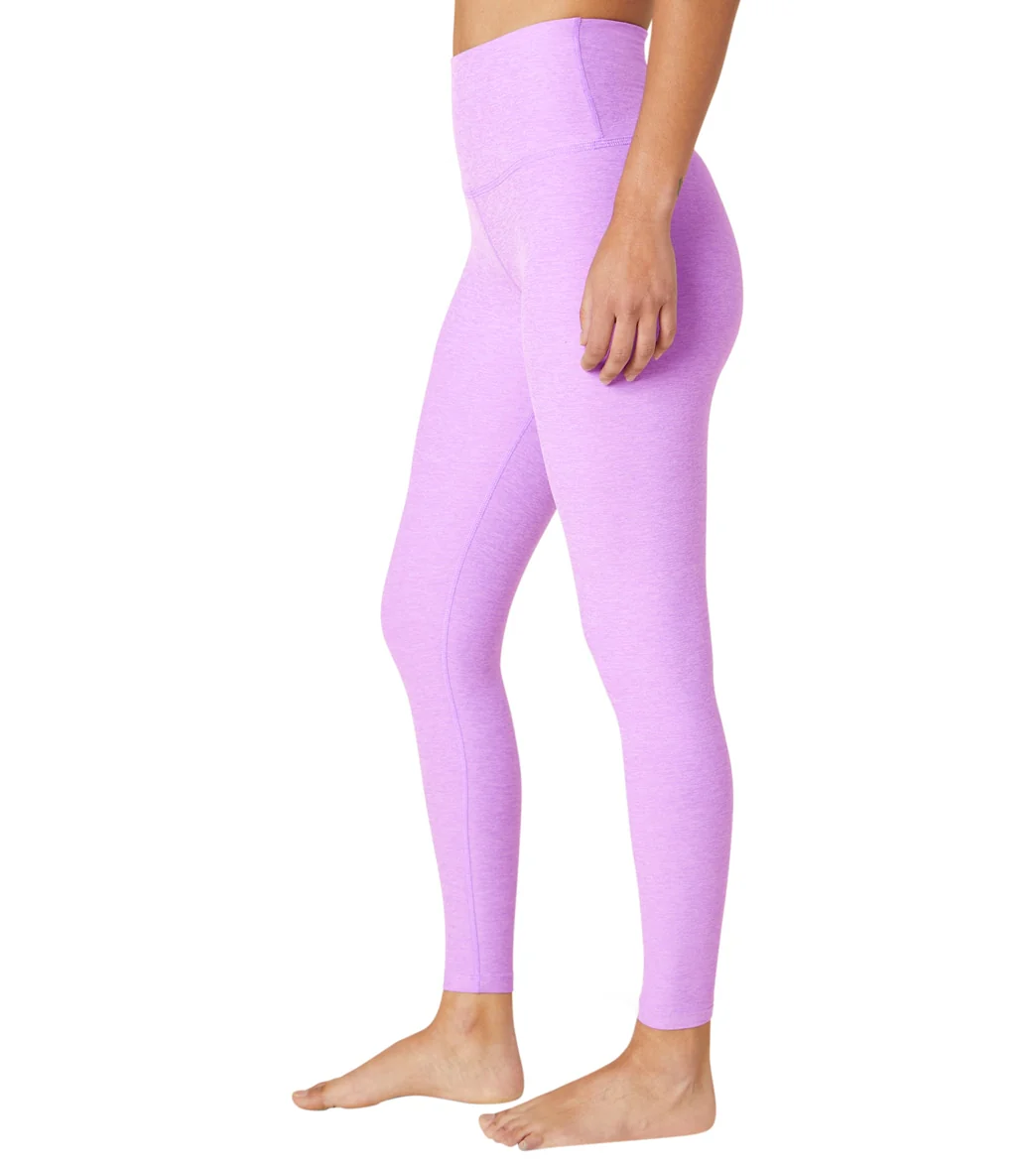 Beyond Yoga Spacedye High Waisted Caught In The Midi 7/8 Yoga Leggings Crisp Lavender Heather