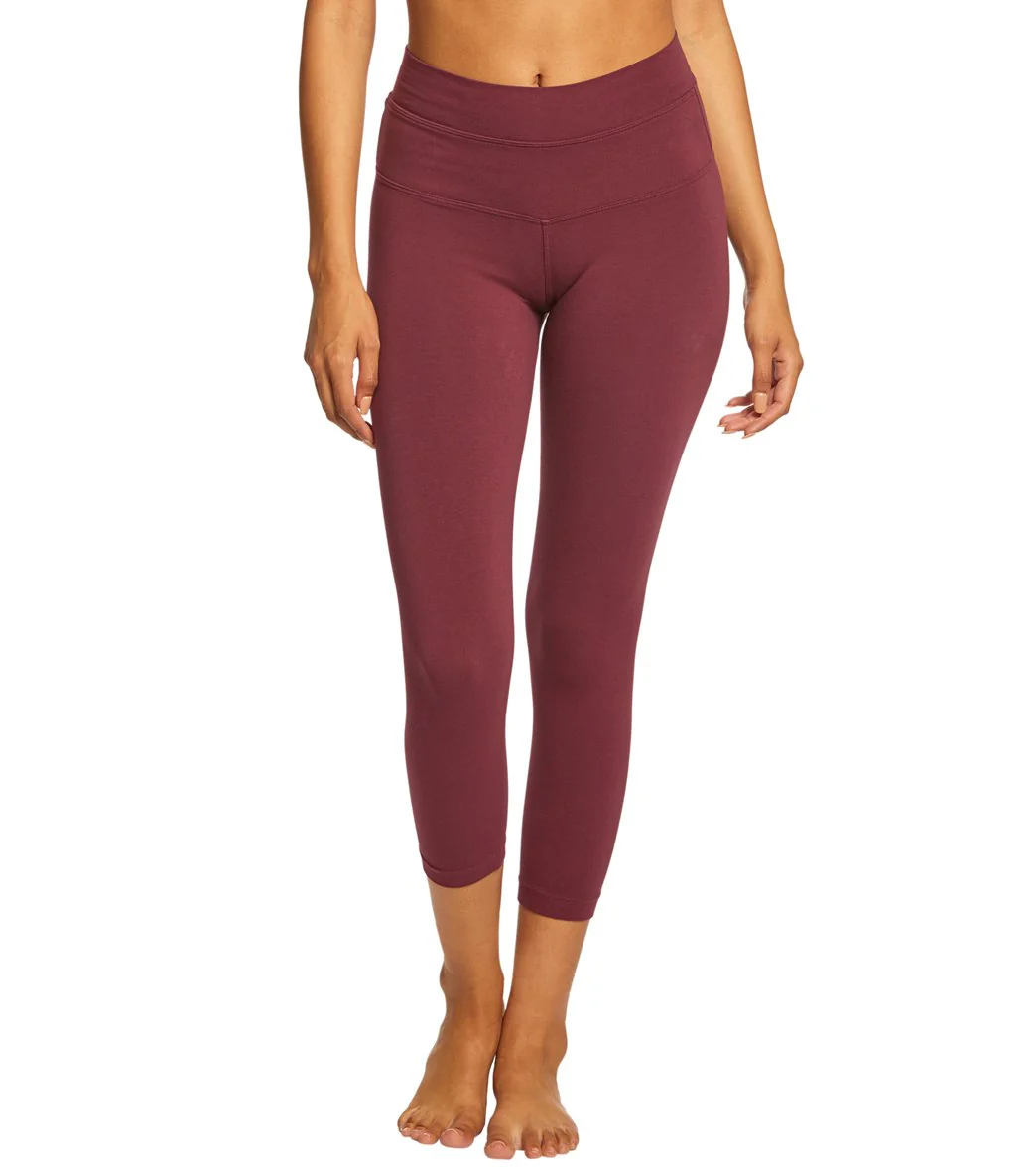Hard Tail High Rise Cotton Yoga Capris