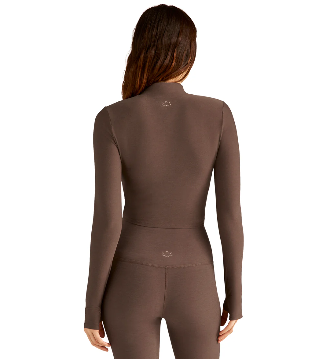 Beyond Yoga Featherweight Moving On Cropped Pullover