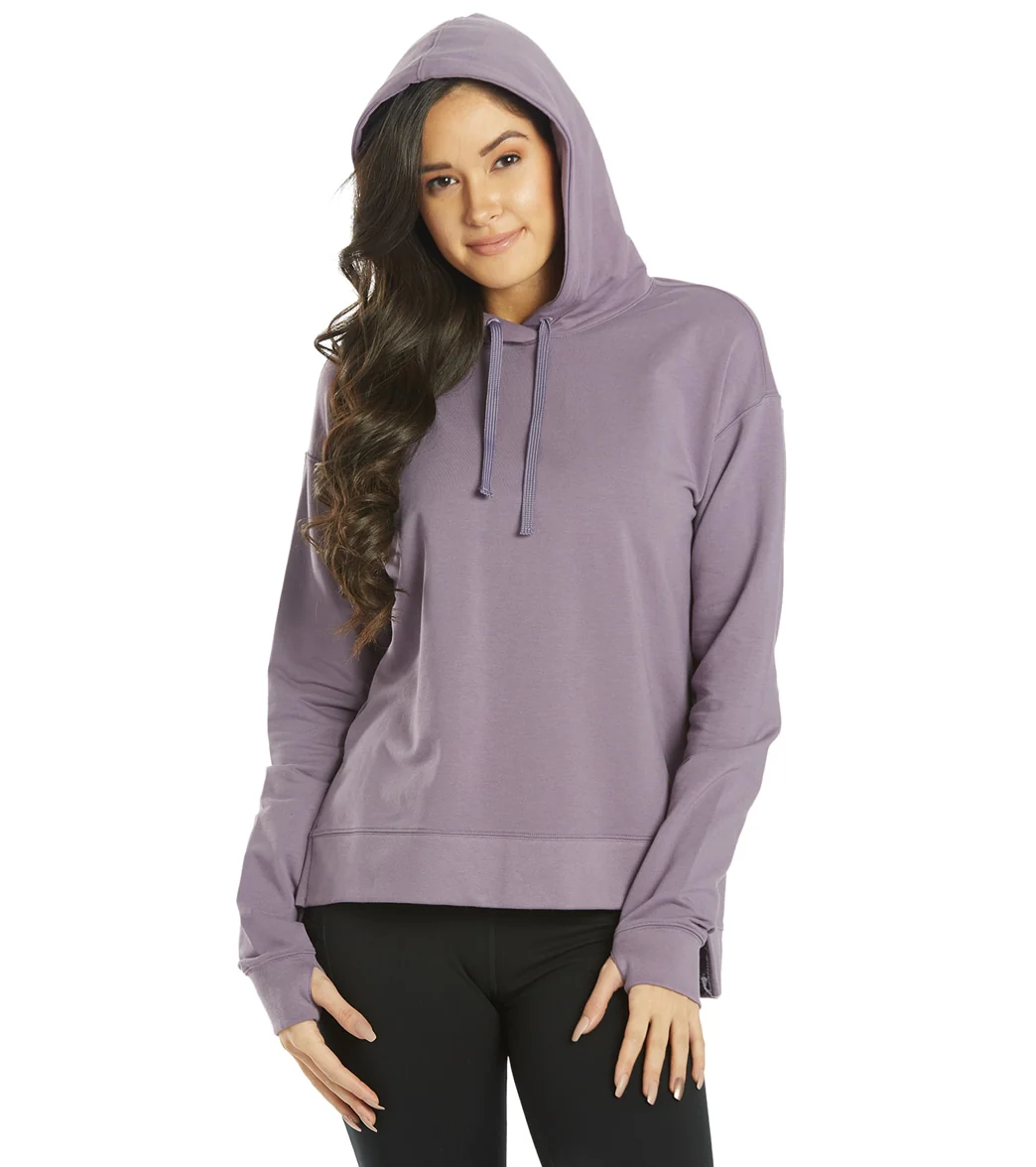 Everyday Yoga Diverse Solid Hi-Low Hooded Sweatshirt