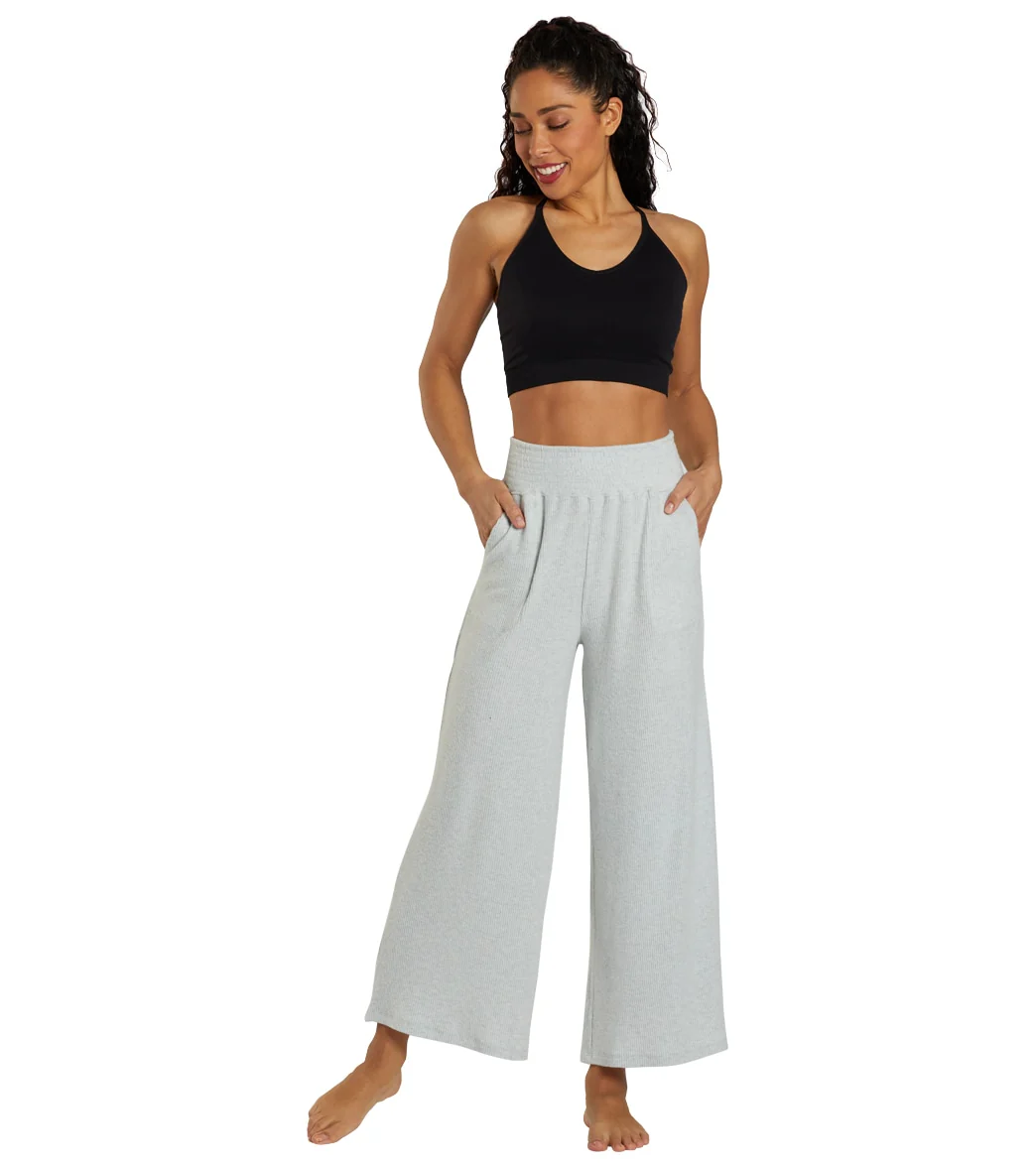 Spiritual Gangster Ballet Rib Wide Leg Pant