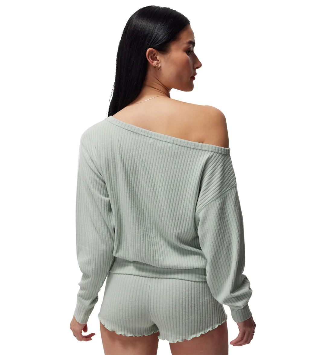 Spiritual Gangster Ballet Rib Banded Hem Vida