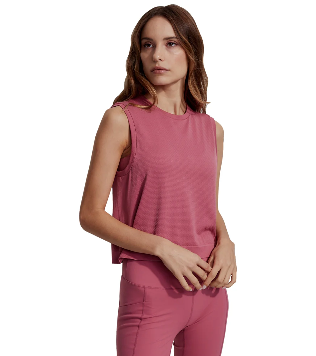 Varley Page Seamless Crop Tank