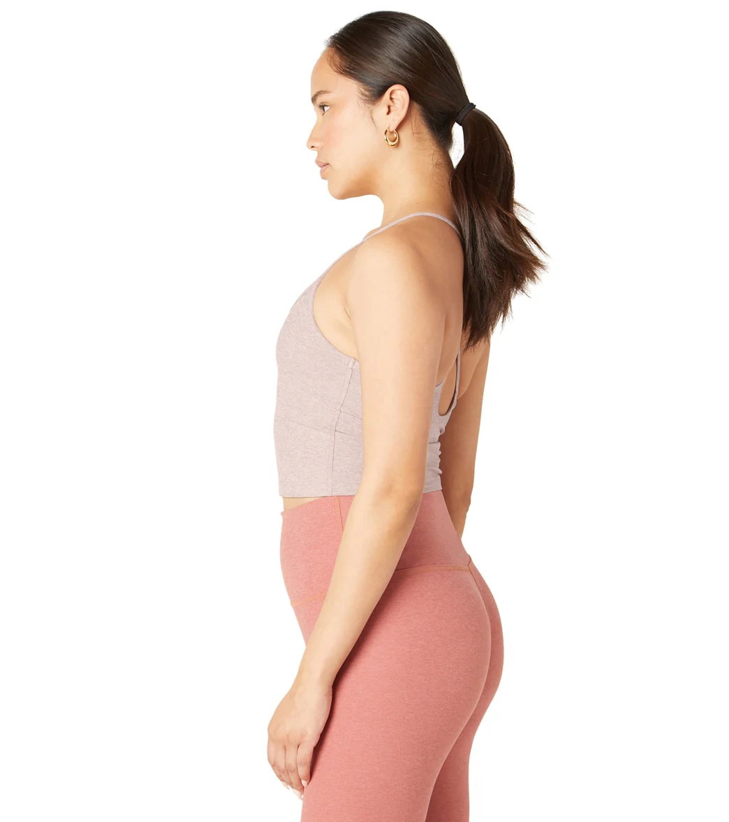 Beyond Yoga Spacedye Slim Racerback Cropped Tank Chai