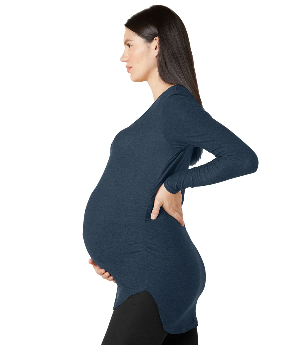 Beyond Yoga Featherweight Count On Me Maternity Crew Pullover