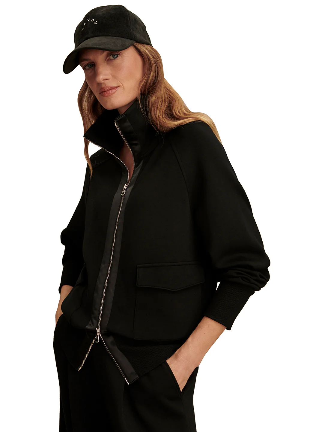 Varley Roxbury Zip Through Sweater