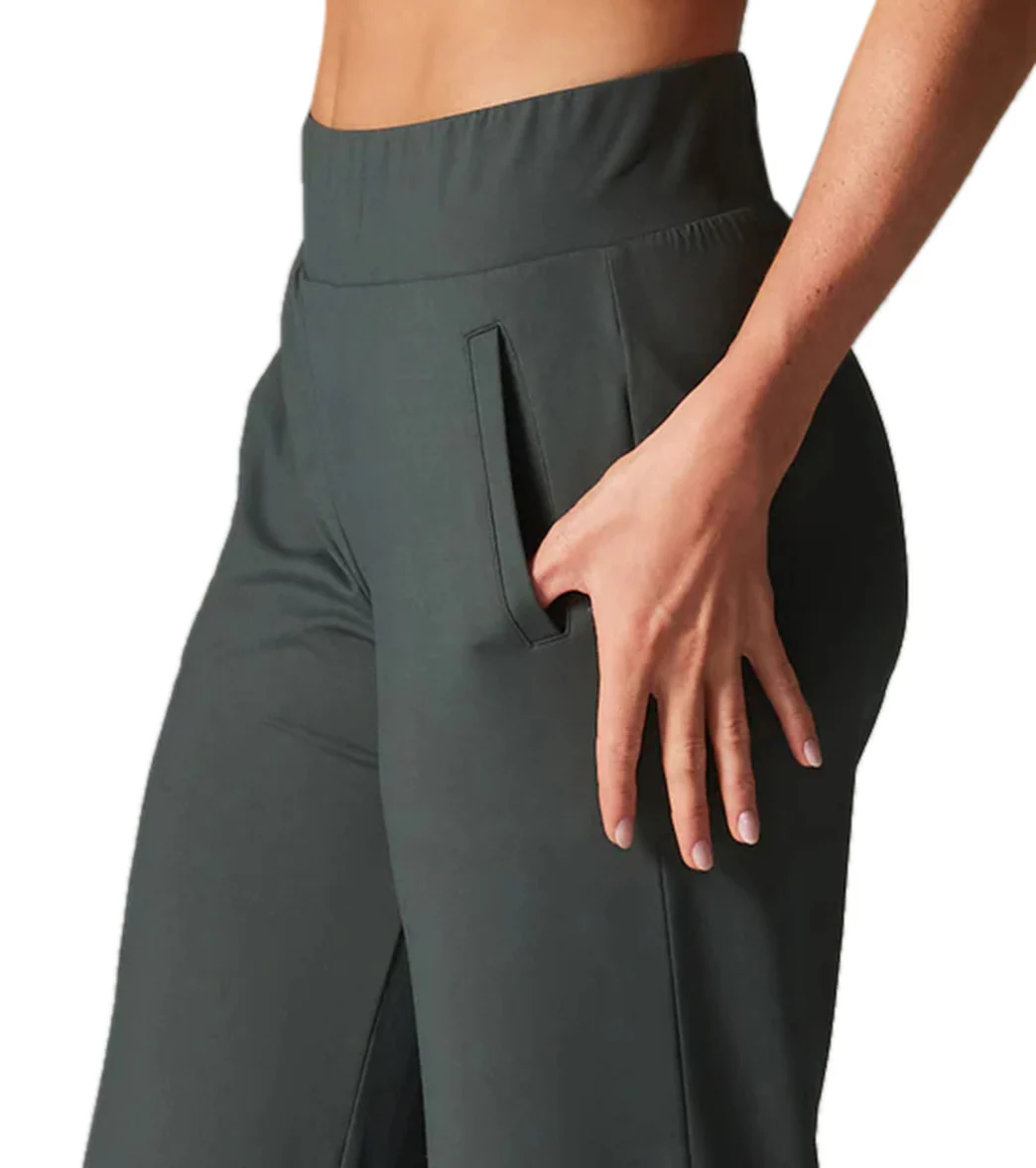 Tavi Brushed Tec Knit Wide Leg Pant