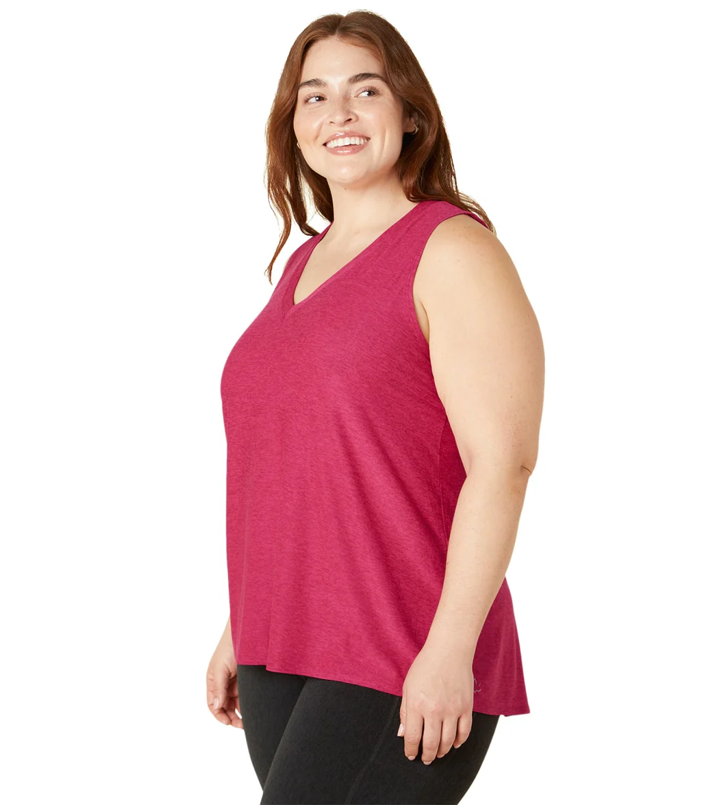 Beyond Yoga Plus Featherweight All About It Split Back Tank
