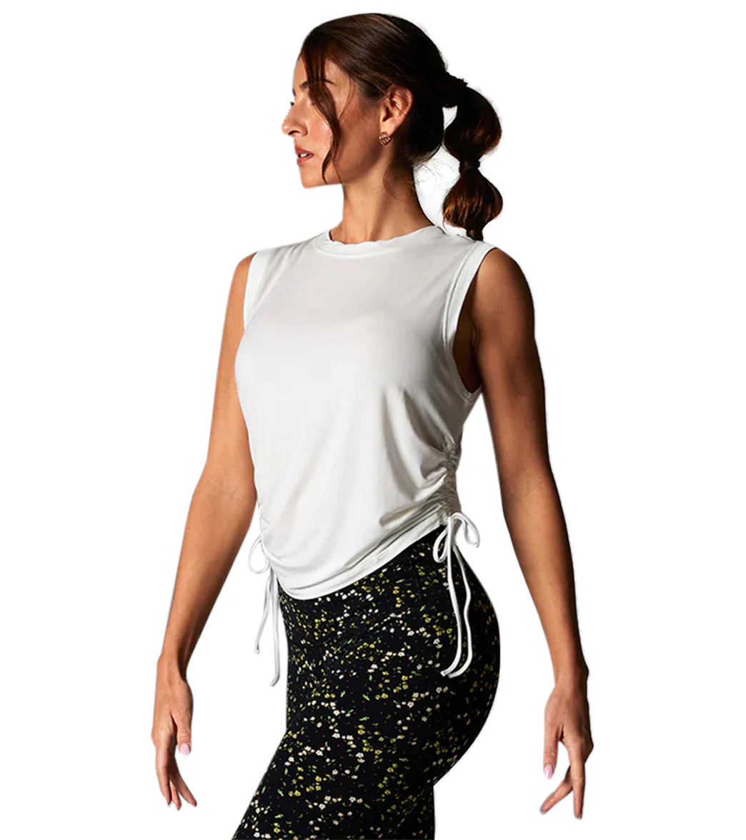Tavi Crop Side Tie Tank