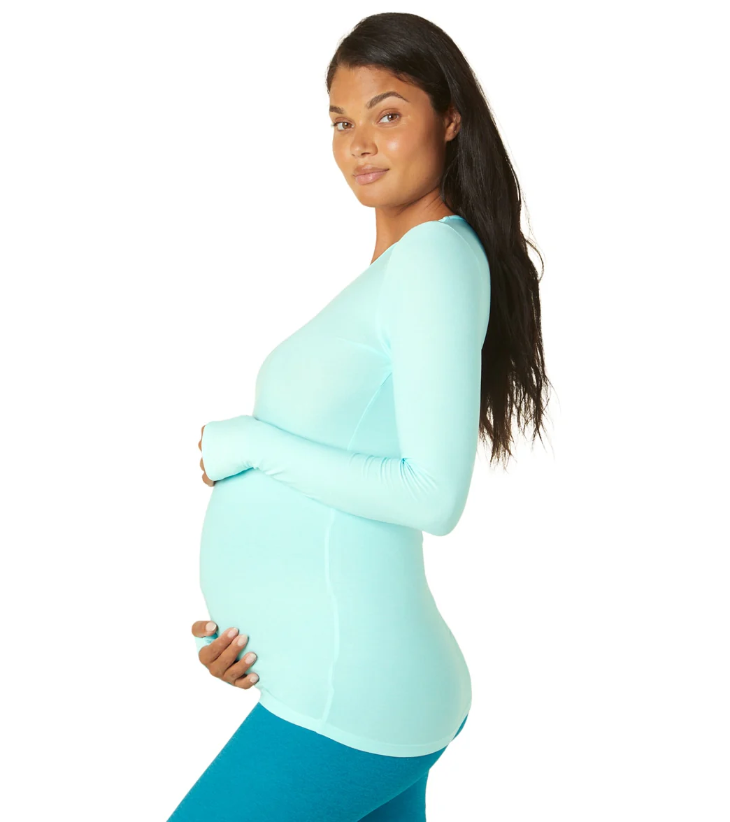 Beyond Yoga Featherweight Count On Me Maternity Crew Pullover