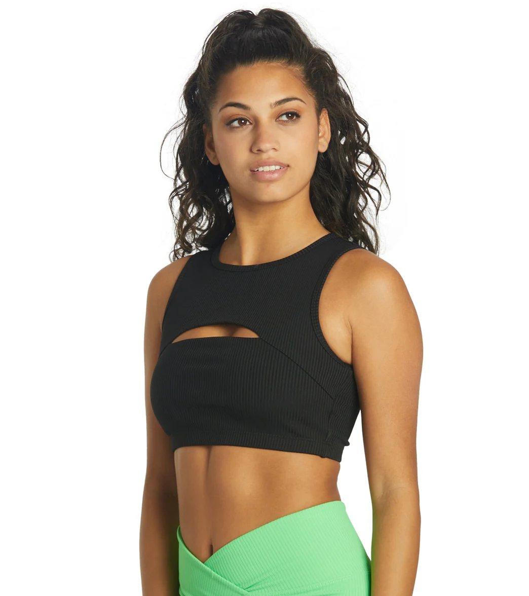 Year of Ours Ribbed Cut Out Bra