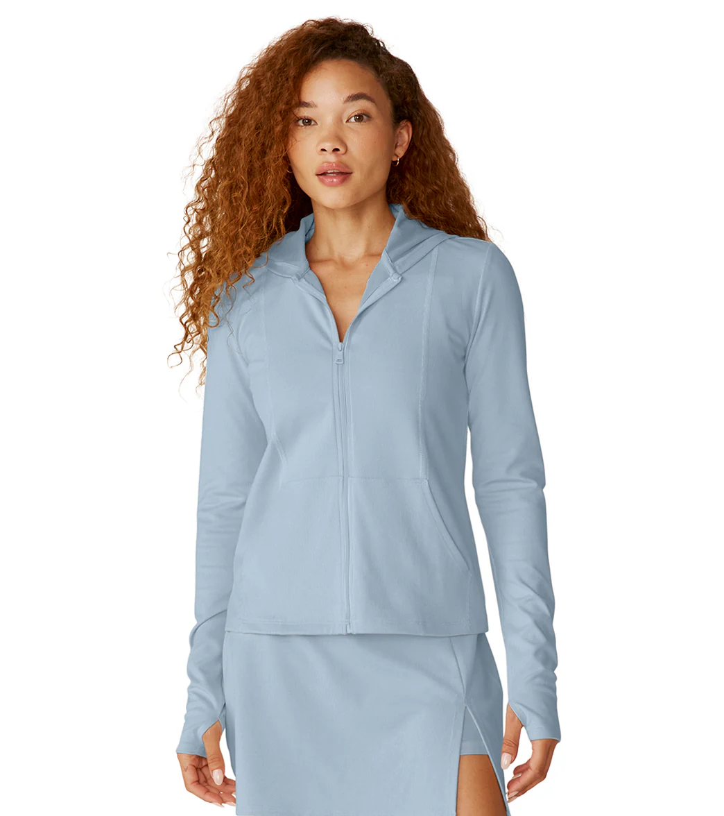 Beyond Yoga Heather Rib Morning Jog Hoodie