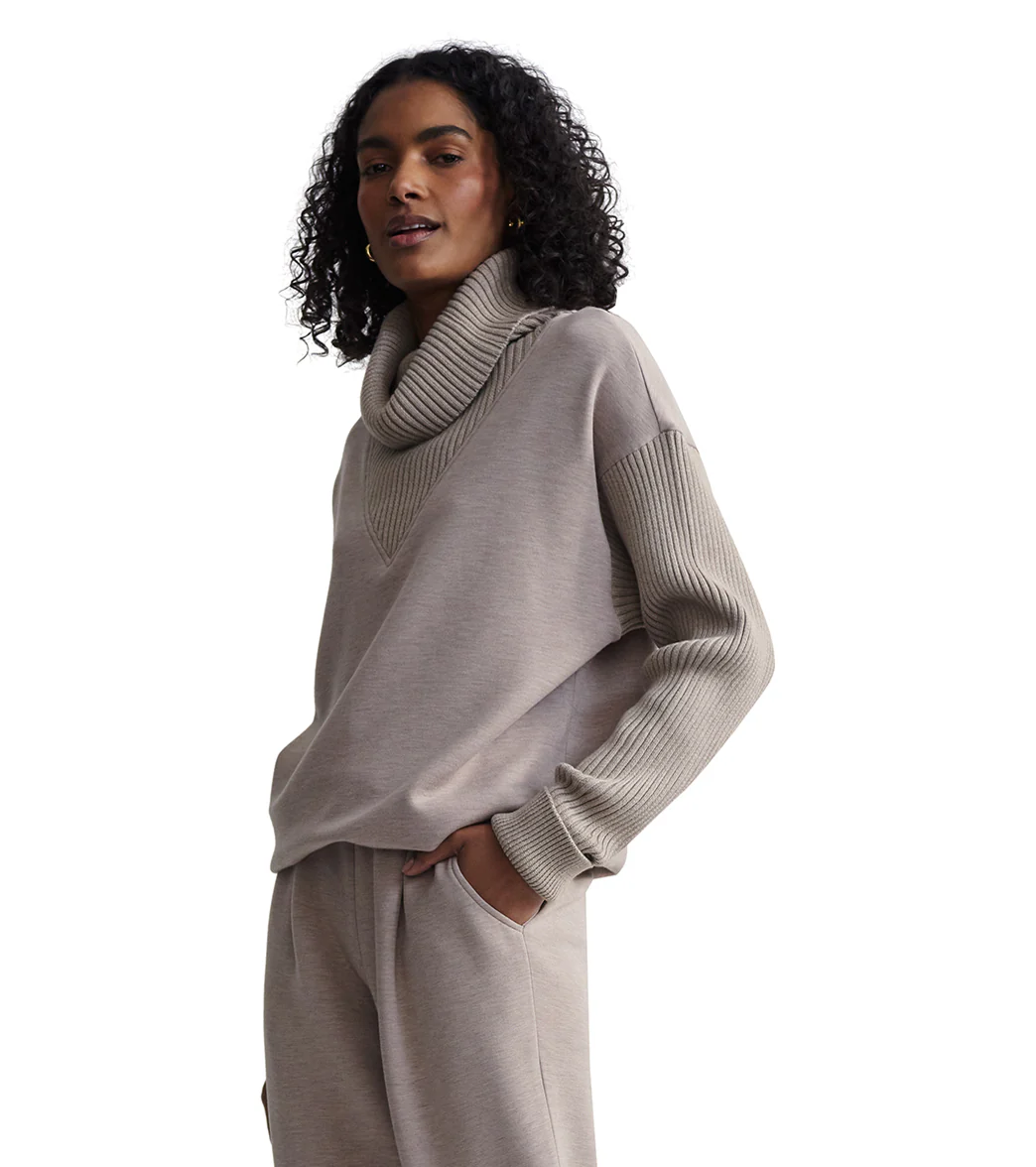 Varley Hannah Cowl Neck Sweat