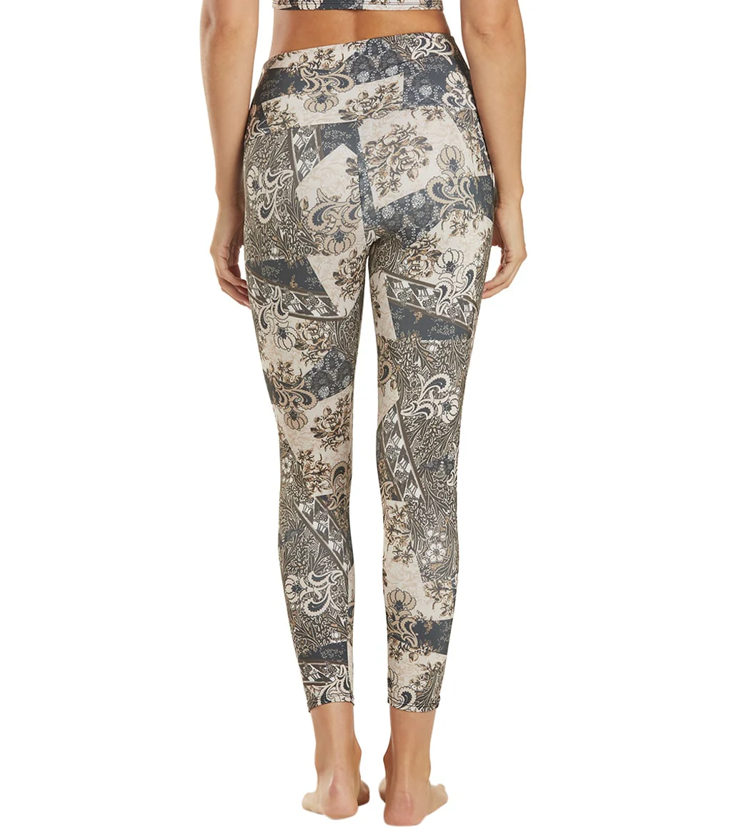 Onzie High Waisted Basic 7/8 Yoga Leggings Bandana