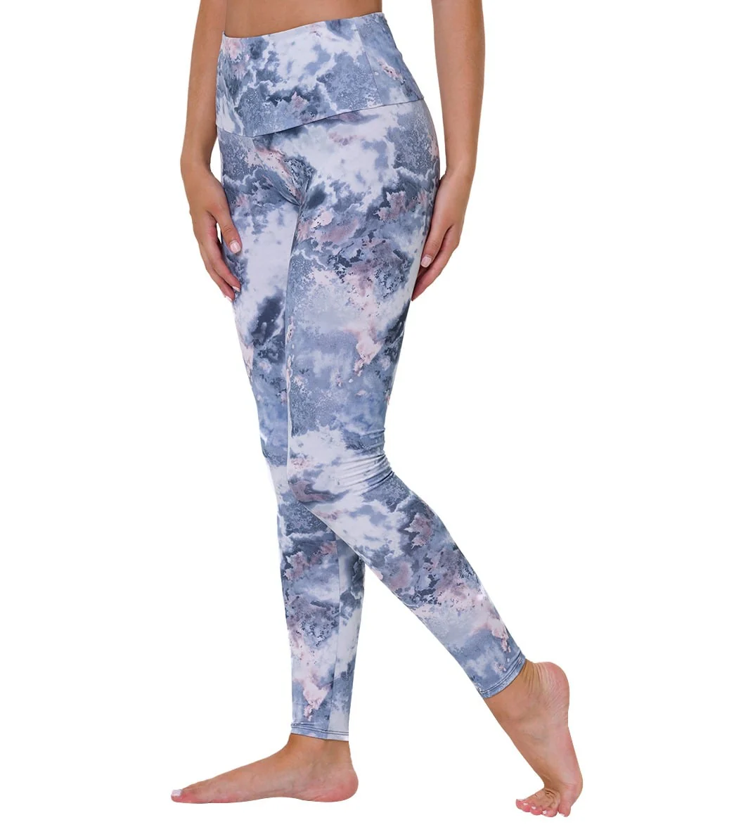Onzie High Waisted Yoga Leggings Dreamy Marble