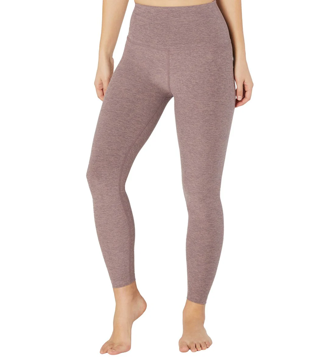 Beyond Yoga Spacedye High Waisted Caught In The Midi 7/8 Yoga Leggings Dusty Mauve/Lilac Luster