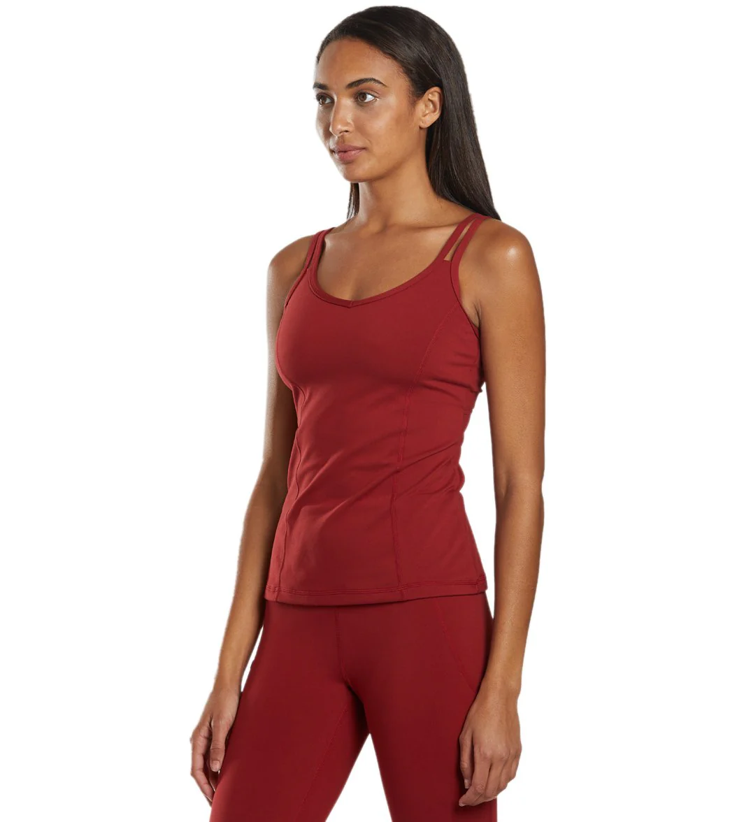 Everyday Yoga Radiant Solid Strappy Back Support Tank