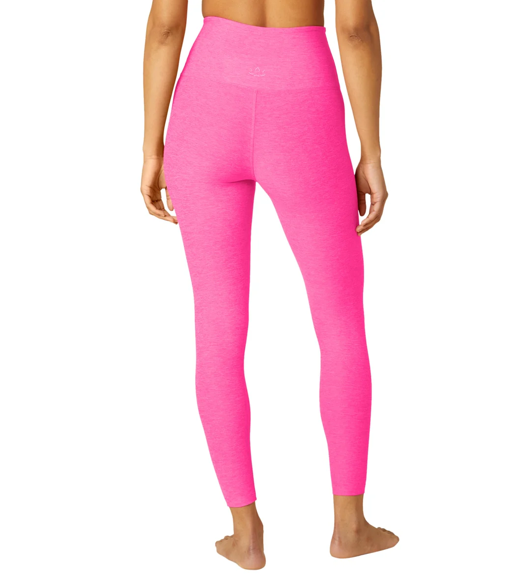 Beyond Yoga Spacedye High Waisted Caught In The Midi 7/8 Yoga Leggings Pink Hype Heather