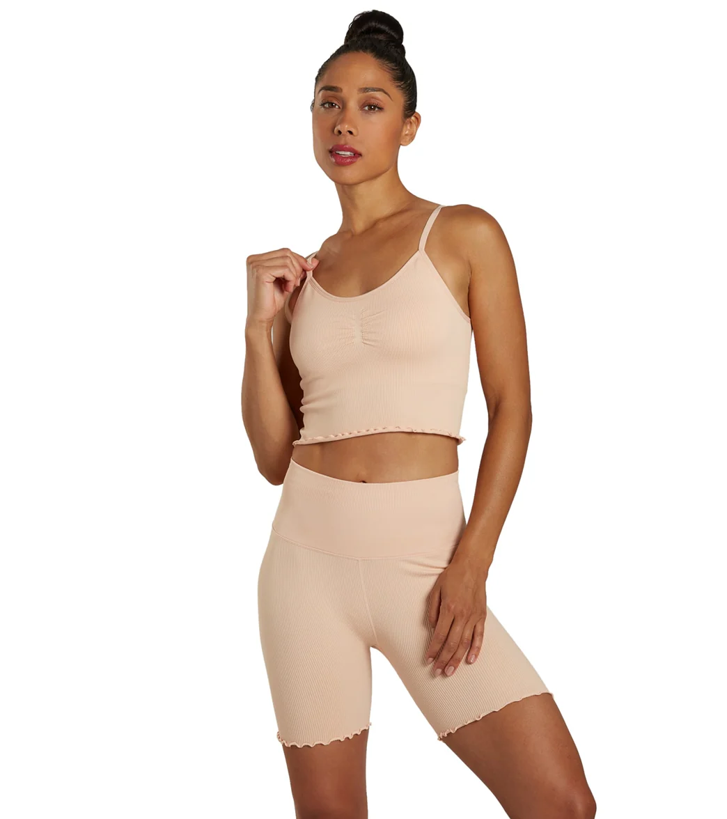 Spiritual Gangster Seamless Ruffle Biker