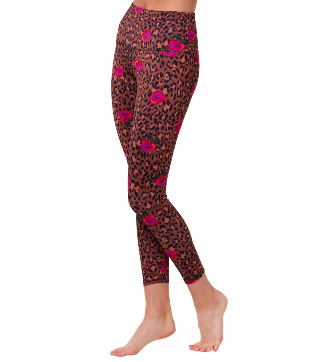 Onzie High Waisted Basic 7/8 Yoga Leggings PRETTY WILD