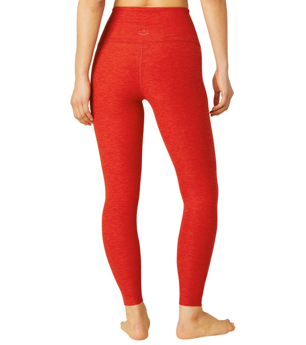 Beyond Yoga Spacedye High Waisted Caught In The Midi 7/8 Yoga Leggings Red Hot-Siren