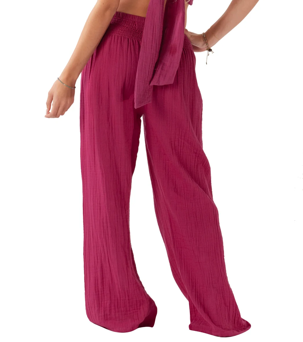 Lotus and Luna Wide Leg Cotton Pants