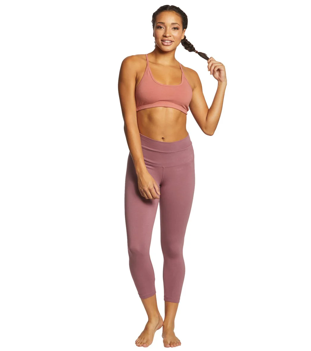 Hard Tail High Rise Cotton Yoga Capris