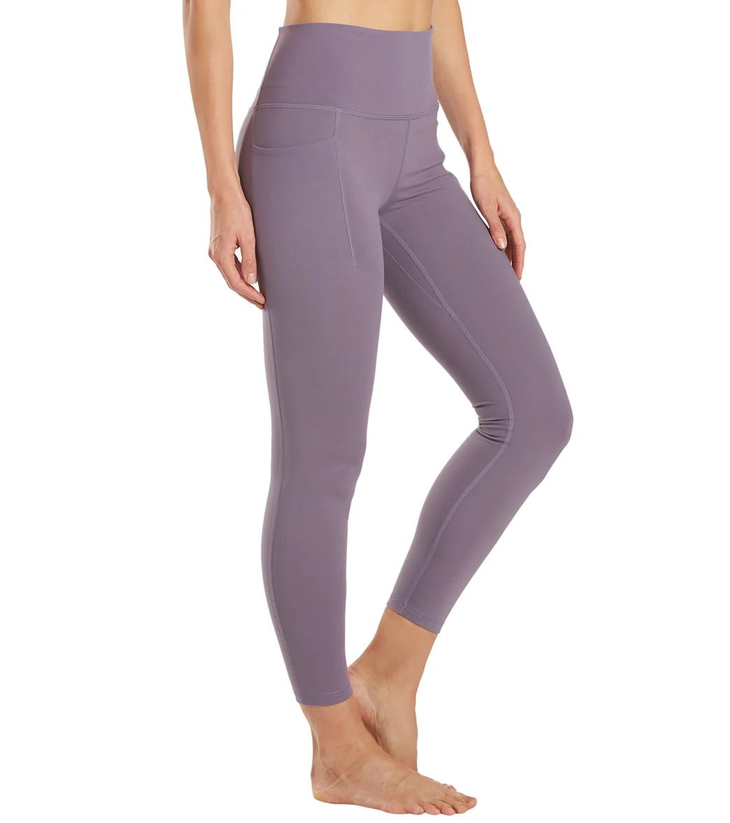 Everyday Yoga Uphold Solid High Waisted 7/8 Leggings With Pockets 25