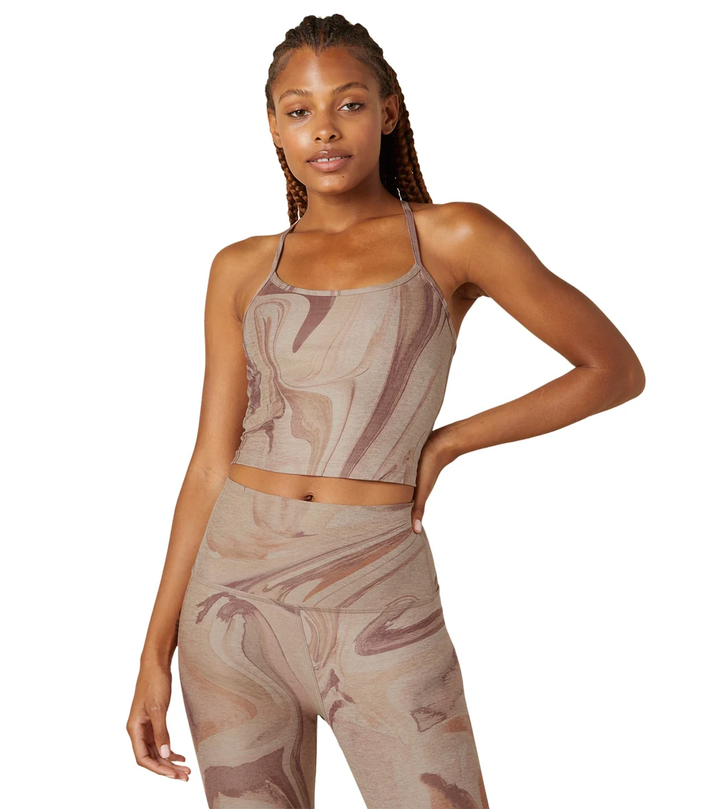 Beyond Yoga Spacedye Printed Slim Racerback Cropped Tank