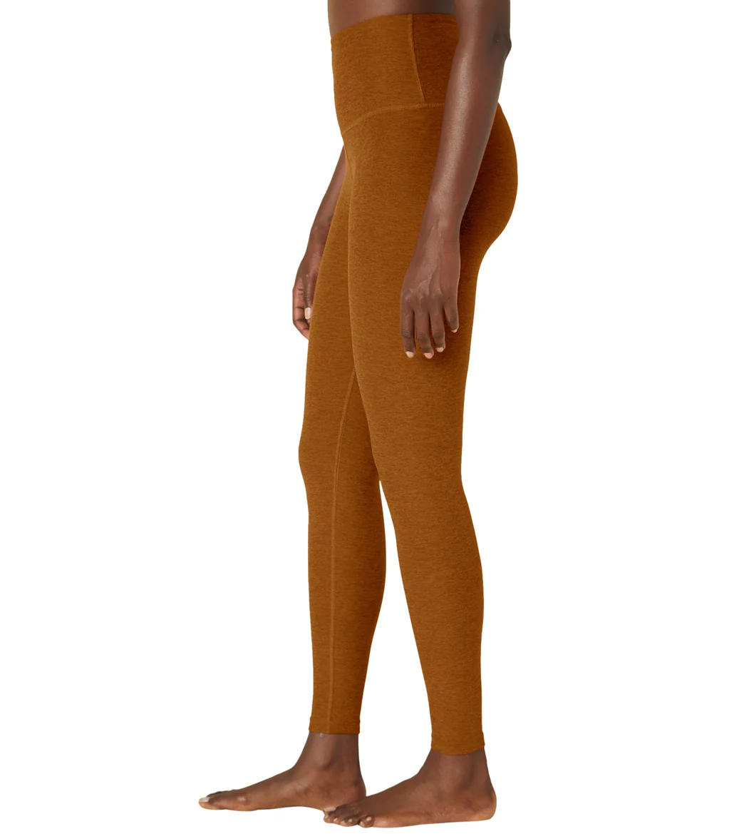Beyond Yoga Spacedye High Waisted Caught In The Midi 7/8 Yoga Leggings Clove Brown Heather