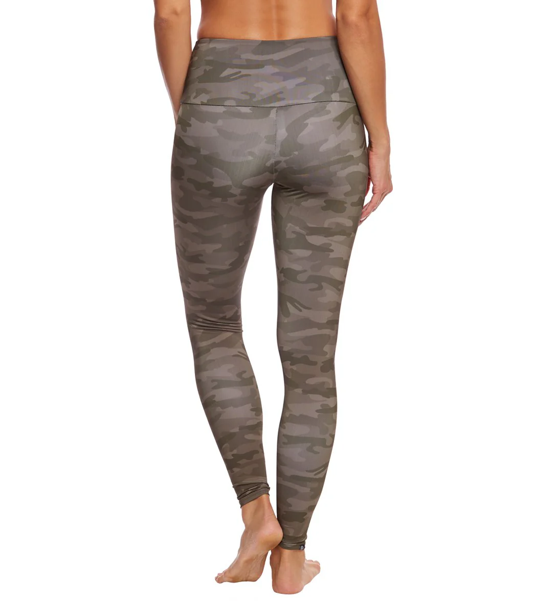 Onzie High Waisted Yoga Leggings Moss Camo