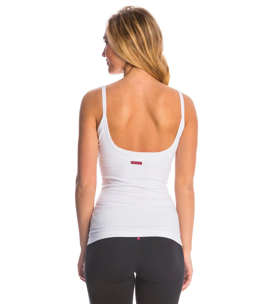 Hard Tail Scoop Back Yoga Tank Top with Bra