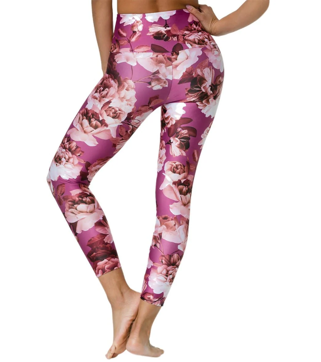 Onzie High Waisted Basic 7/8 Yoga Leggings Gardenia