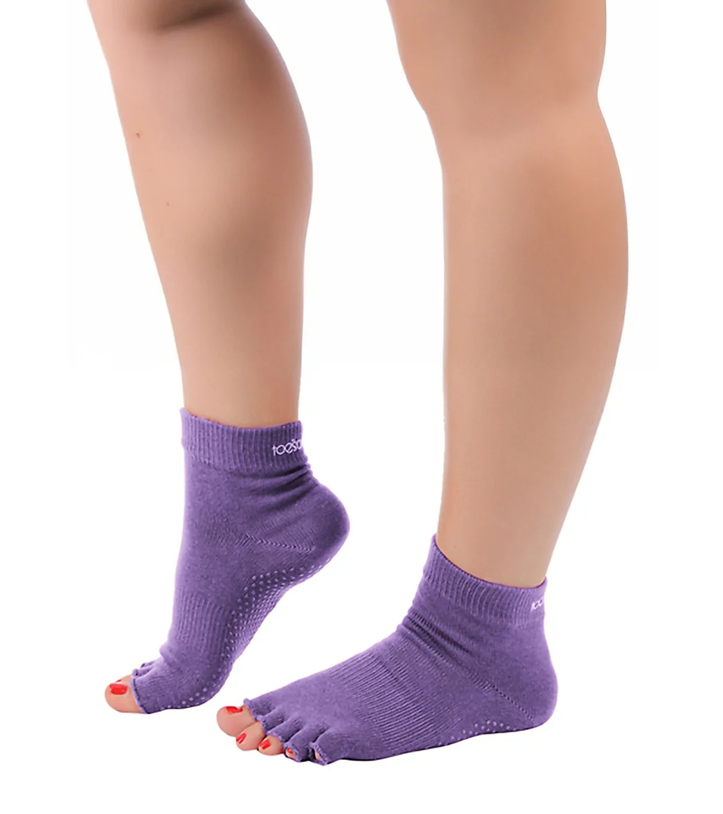 Toesox Ankle Length Half-Toe Yoga Grip Socks