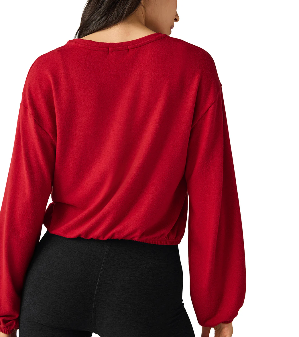 Beyond Yoga Soft Spoken Cropped Pullover