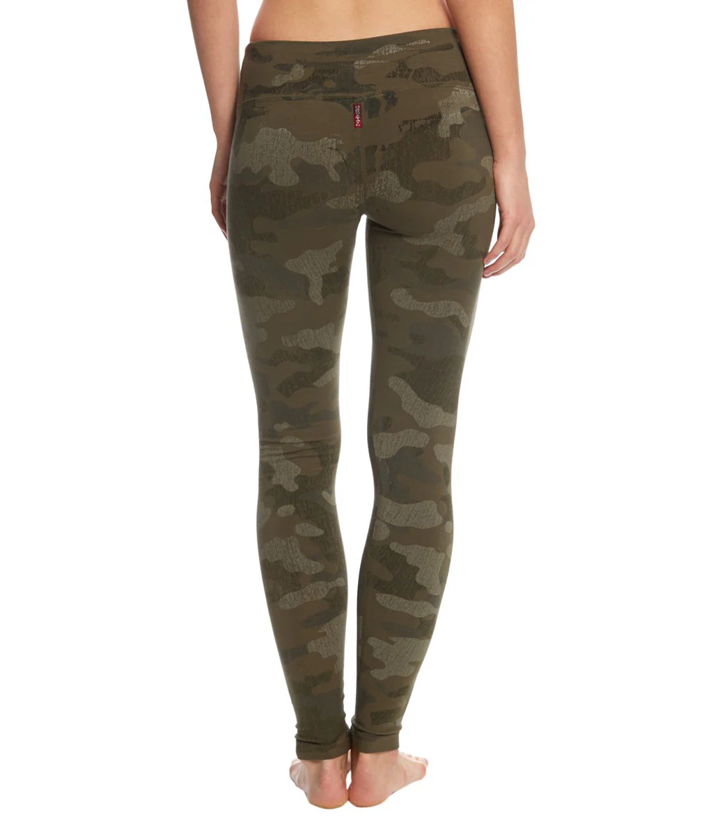 Hard Tail Flat Waist Cotton Ankle Yoga Leggings