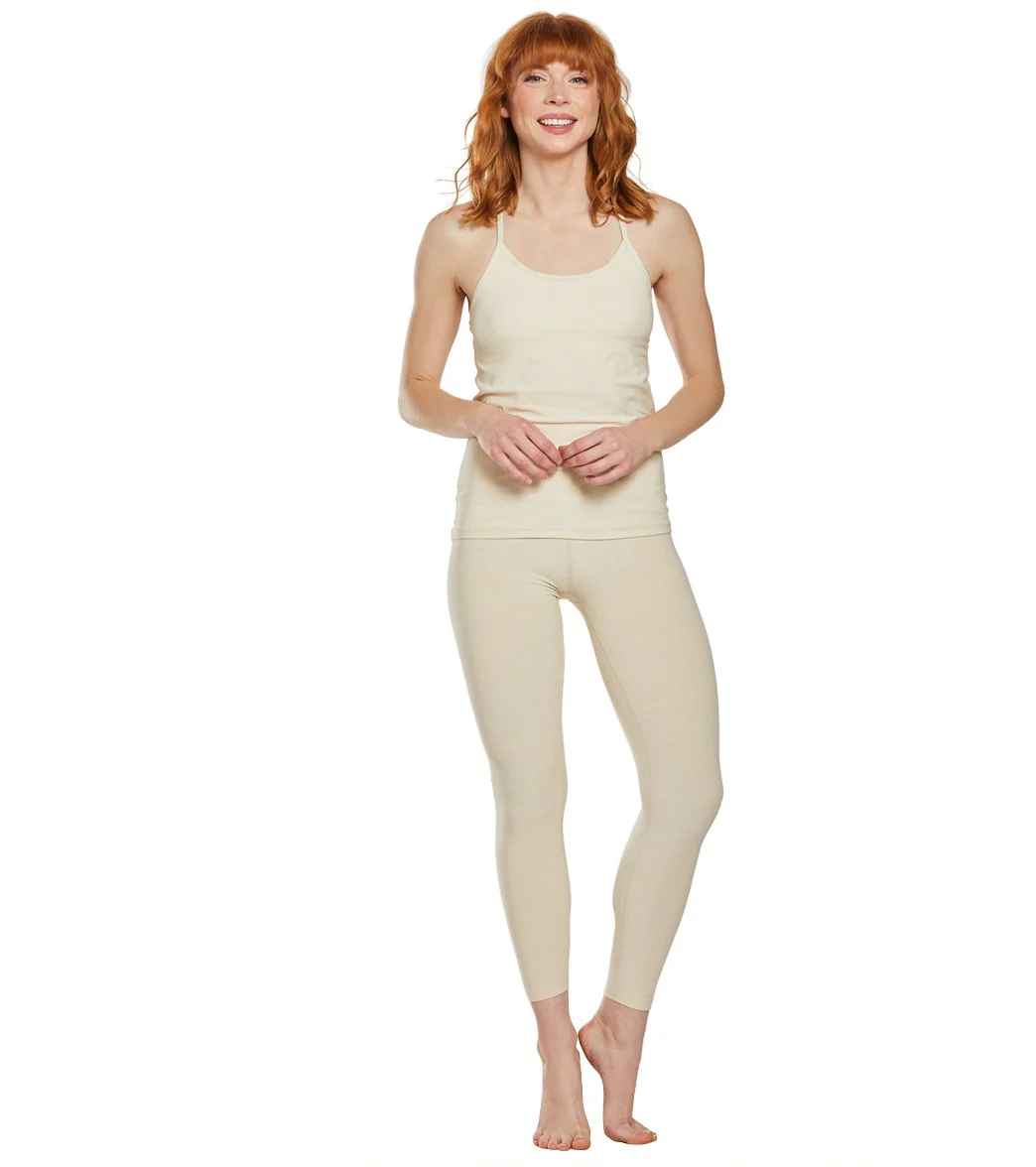 Beyond Yoga Spacedye High Waisted Caught In The Midi 7/8 Yoga Leggings Sandstone Almond