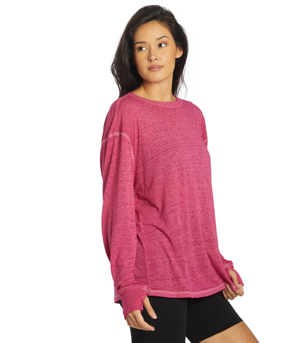 Free People Keep Rolling Long Sleeve Top