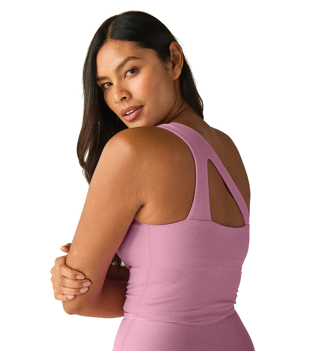 Beyond Yoga Spacedye The Bold Shoulder Cropped Tank