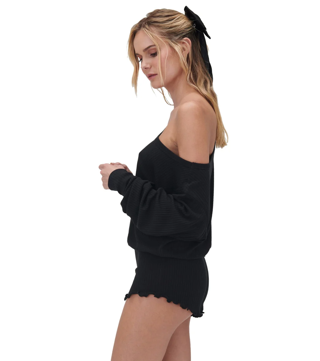 Spiritual Gangster Ballet Rib Banded Hem Vida