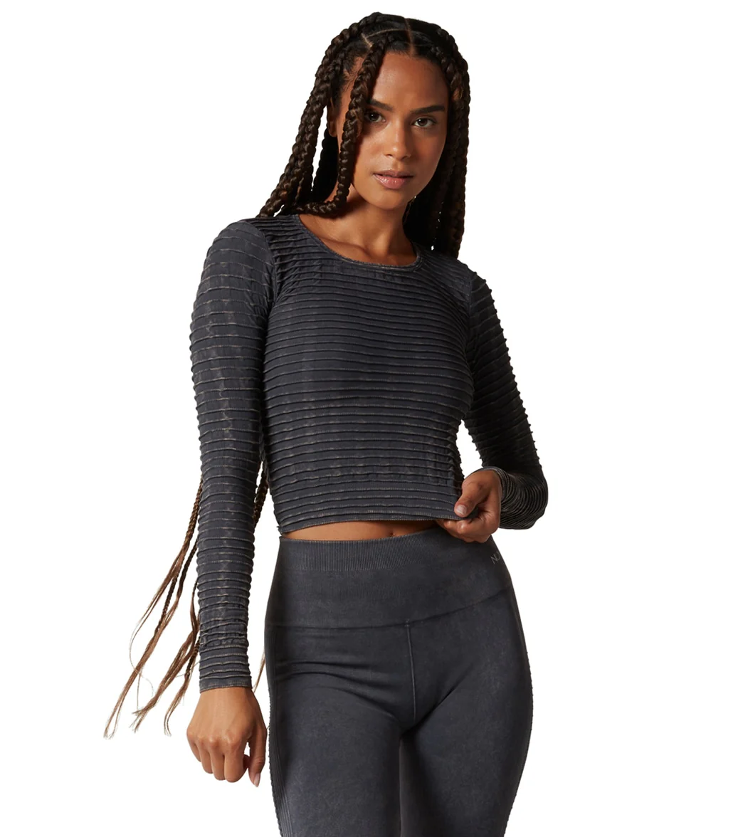 NUX Pucker Up Long Sleeve Mineral Wash