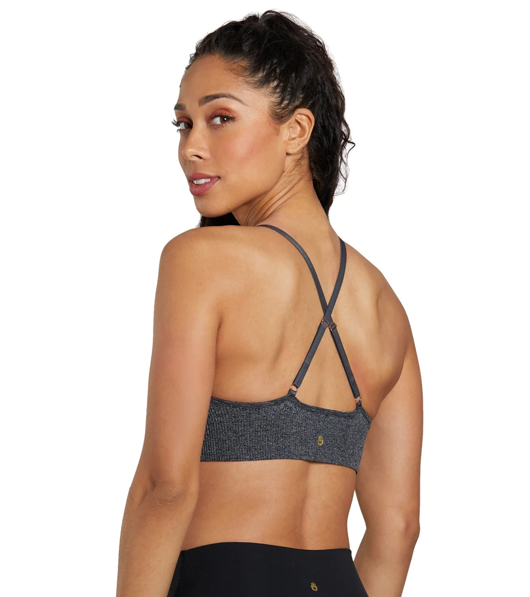 Spiritual Gangster Selene Seamless Heathered Triangle Bra