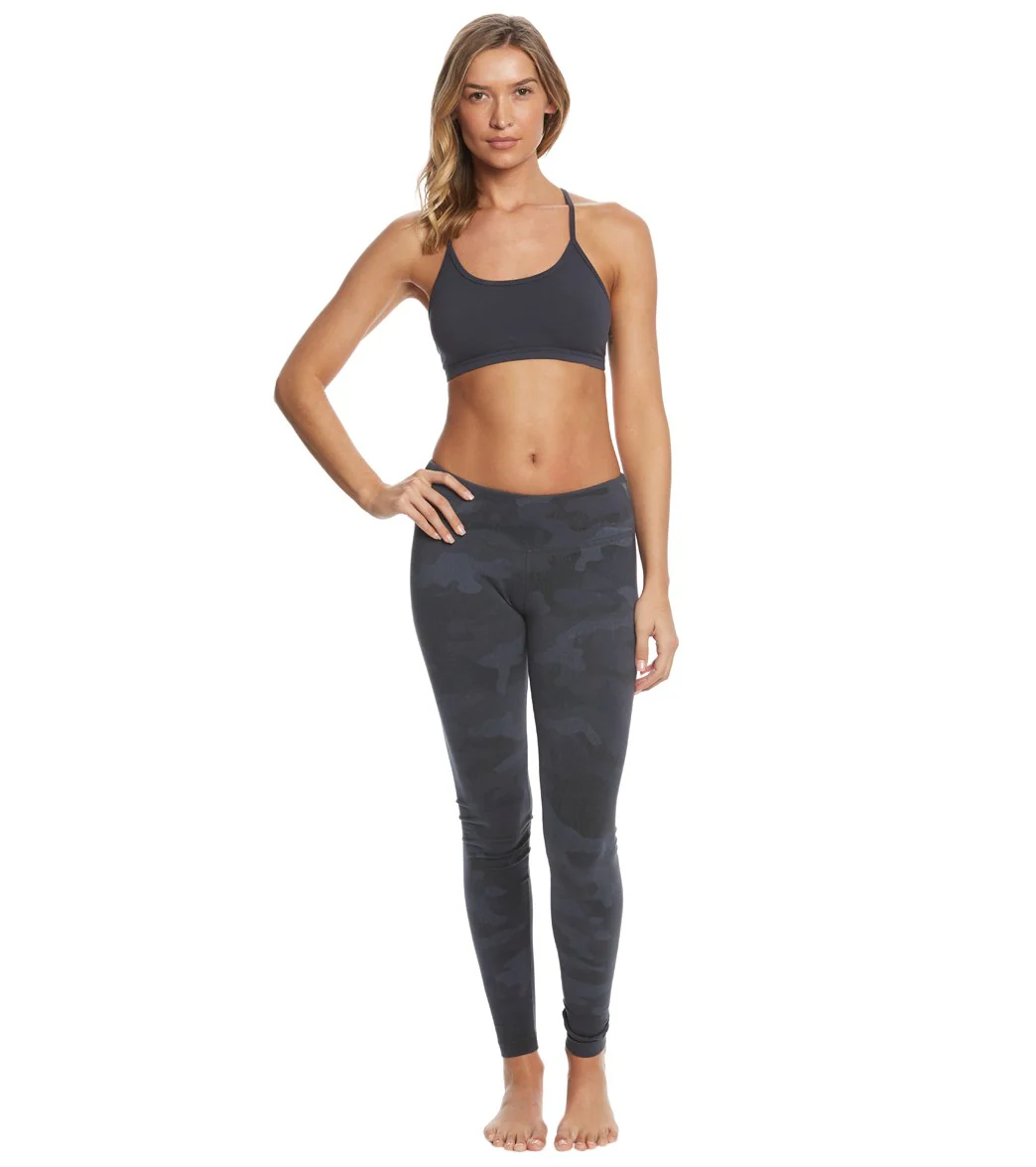 Hard Tail Flat Waist Cotton Ankle Yoga Leggings