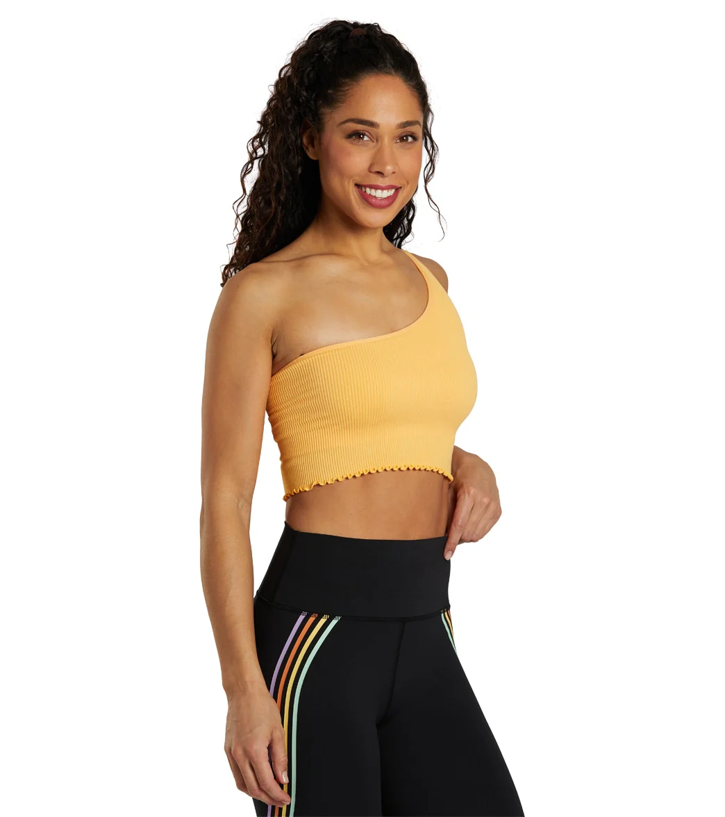 Spiritual Gangster Luna One Shoulder Seamless Tank
