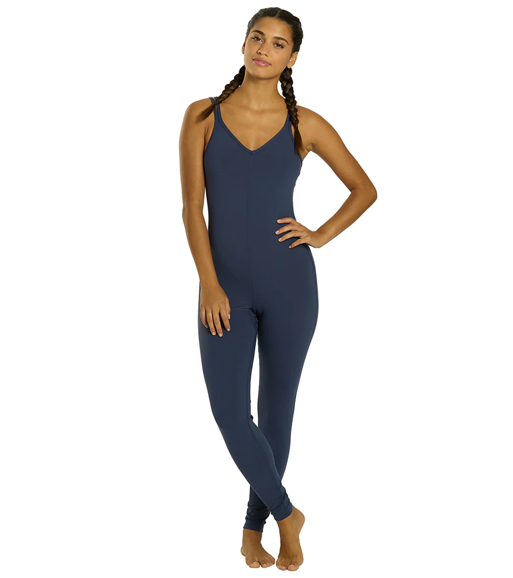 Everyday Yoga Radiant Solid Strappy Back Long Leotard 28