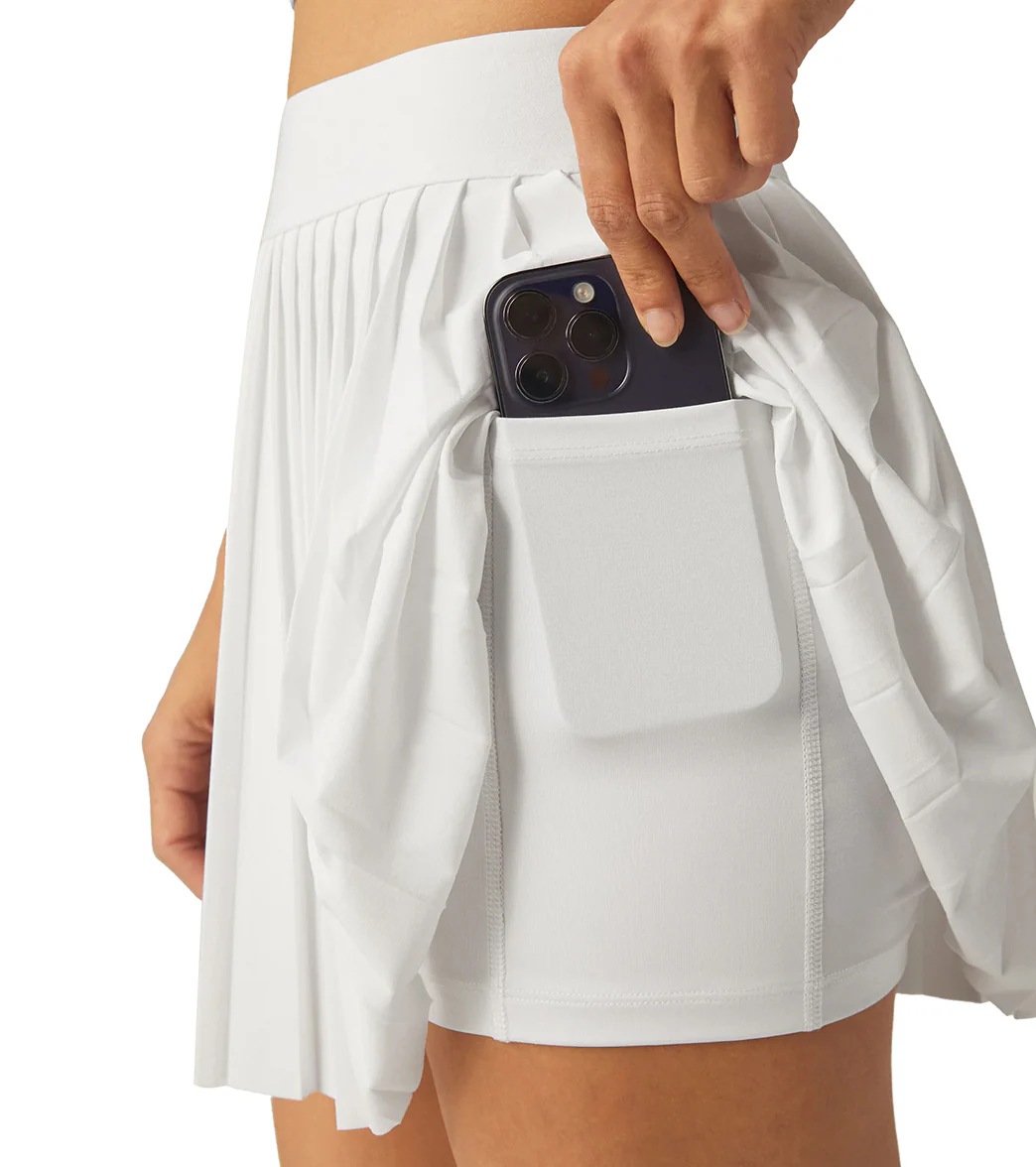 Beyond Yoga If You Pleats Mini Skirt