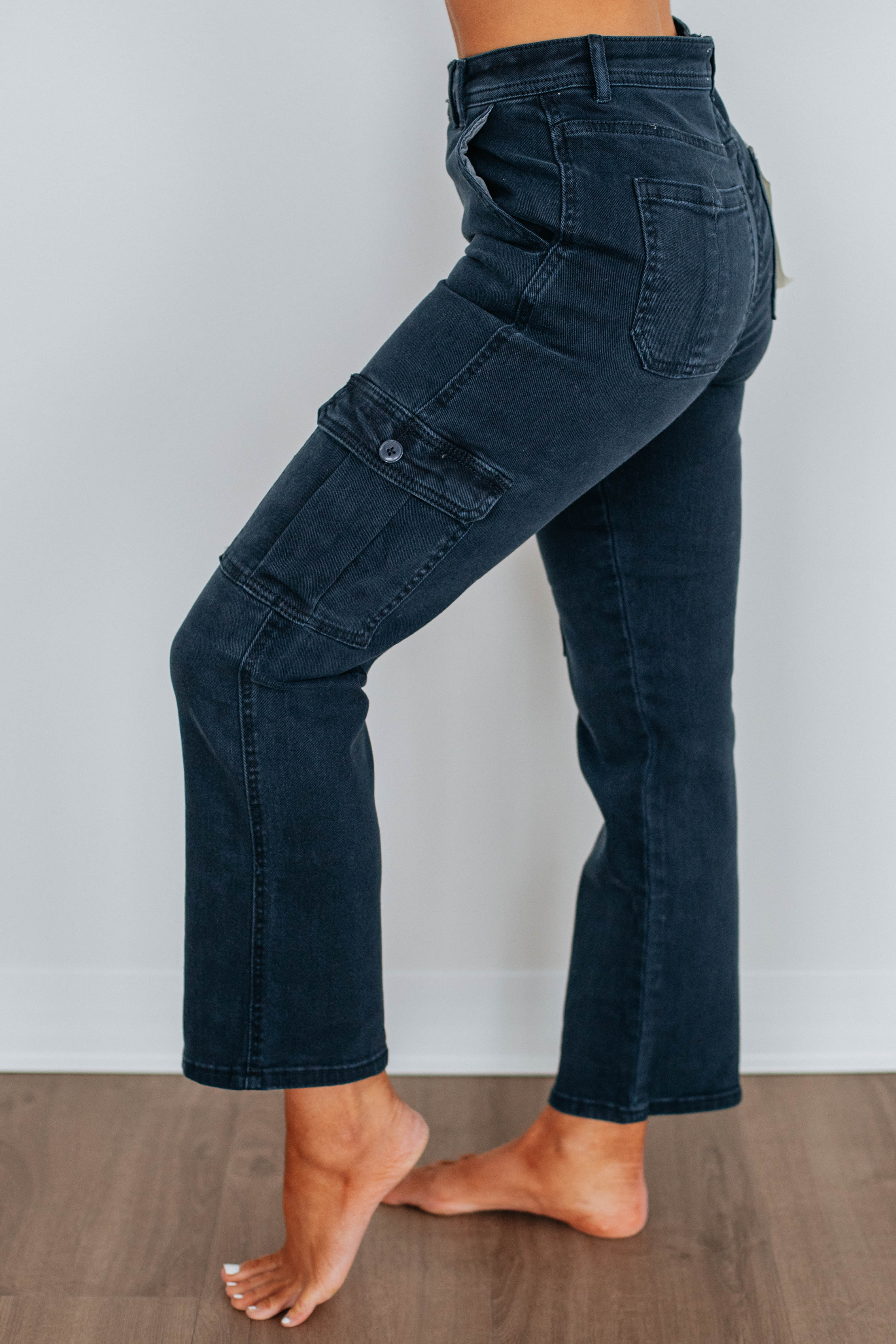 Hadley Risen Cargo Jeans - Blueberry