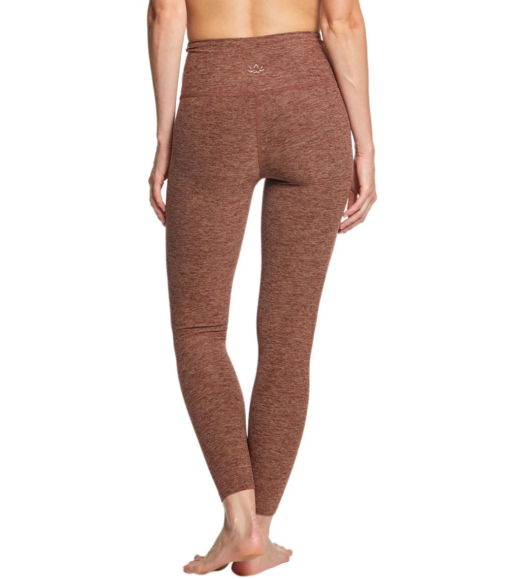 Beyond Yoga Spacedye High Waisted Caught In The Midi 7/8 Yoga Leggings Red Rock/Tumbleweed