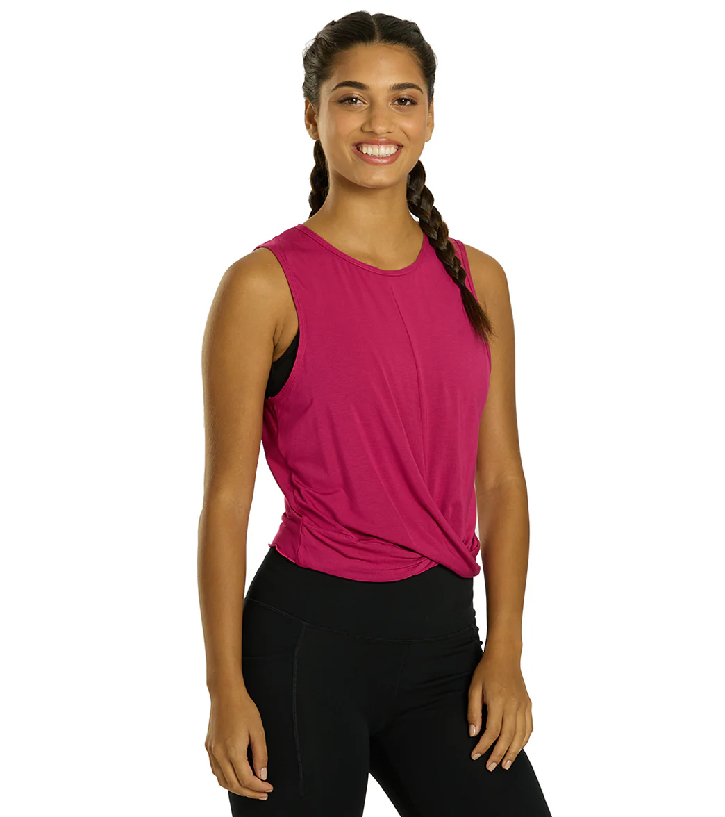 Everyday Yoga Twisted Layering Crop Tank