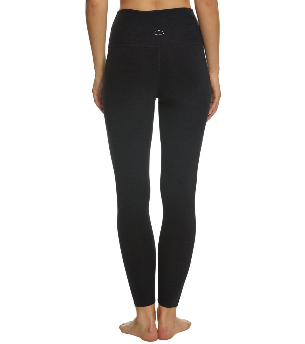 Beyond Yoga Spacedye High Waisted Caught In The Midi 7/8 Yoga Leggings Darkest Night